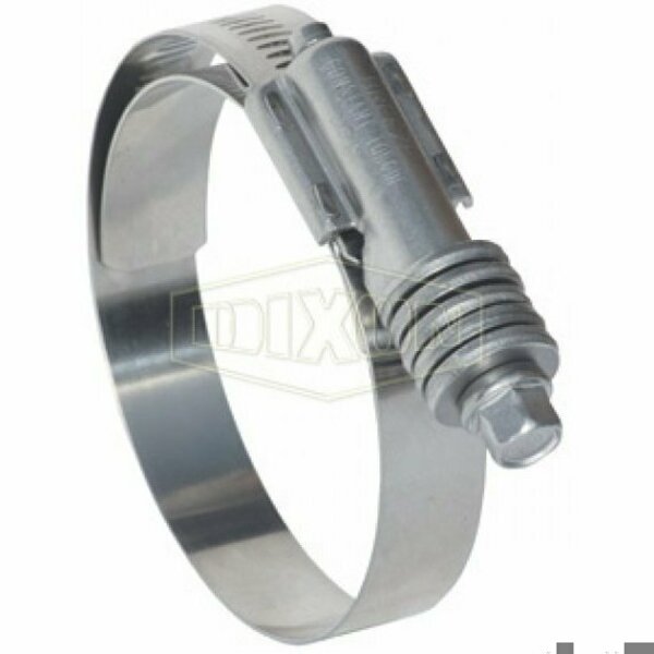 Dixon Constant Torque Worm Gear Clamp, 4-1/4 to 5-1/8 in Clamp, SS Band, Carbon Steel Bolt, Domestic CT500L